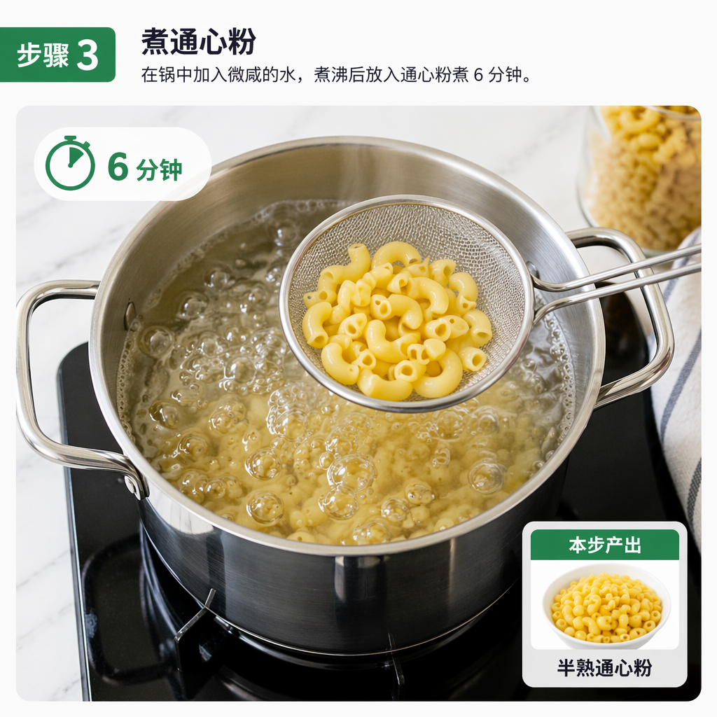 Step 3: Cook the Macaroni