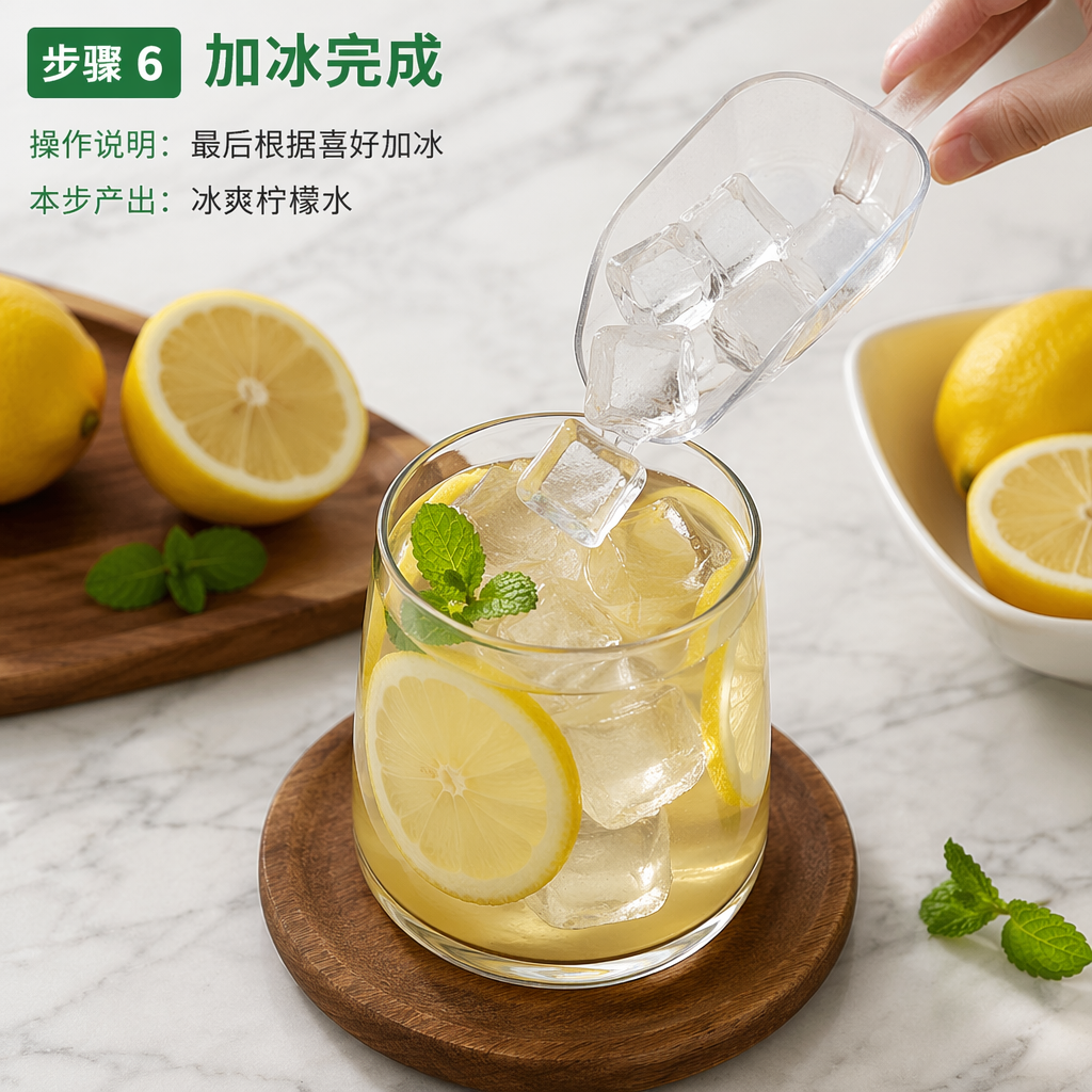 Step 6: Add ice to finish