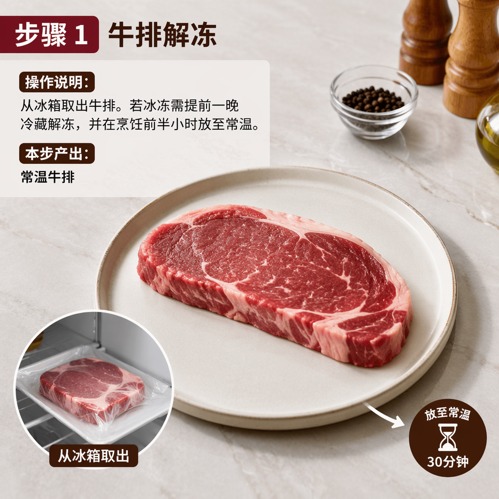 Step 1: Thaw the Steak