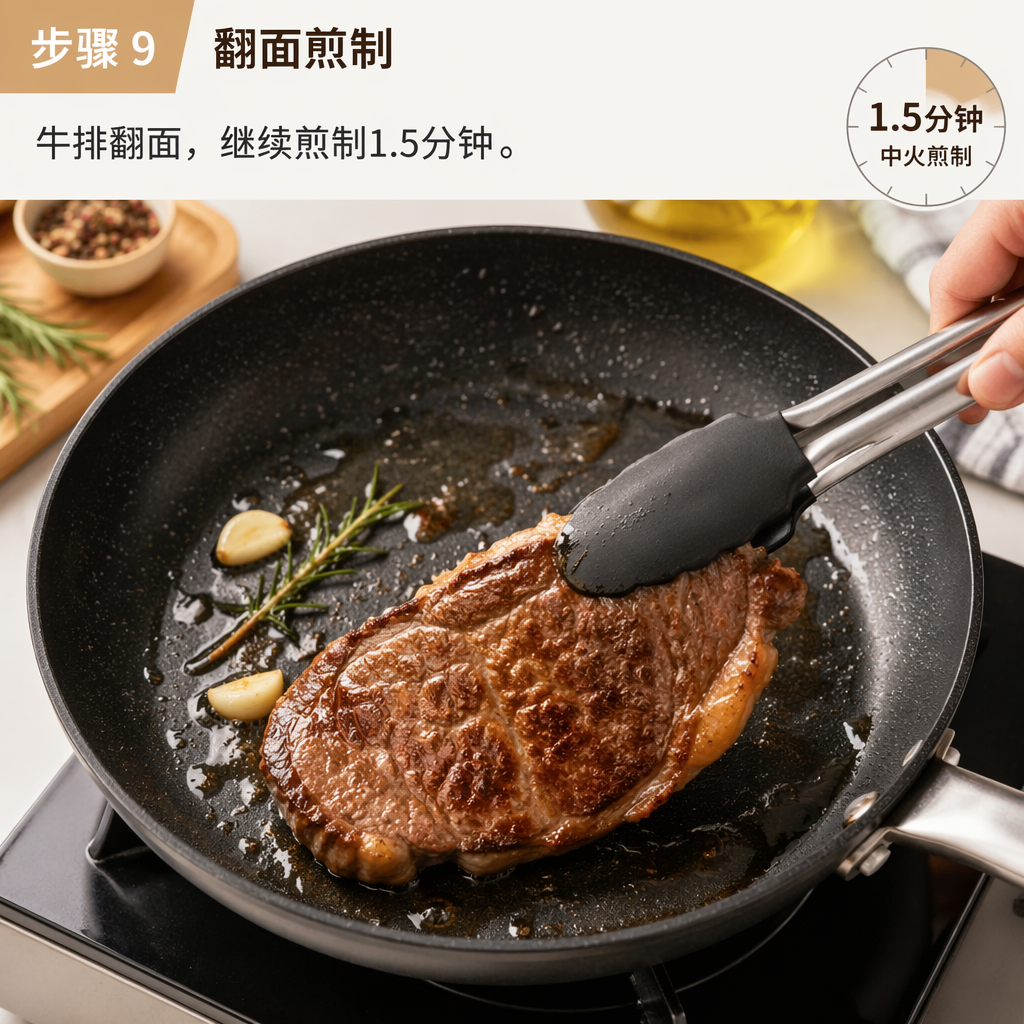 Step 9: Flip and Sear