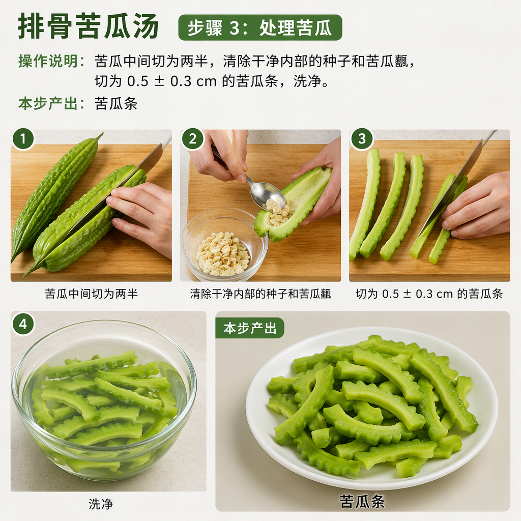 Step 3: Prep the Bitter Melon