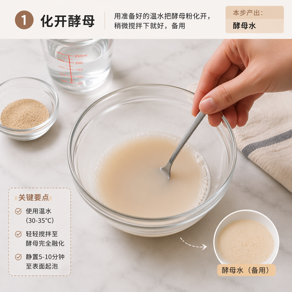 Step 1: Dissolve the Yeast