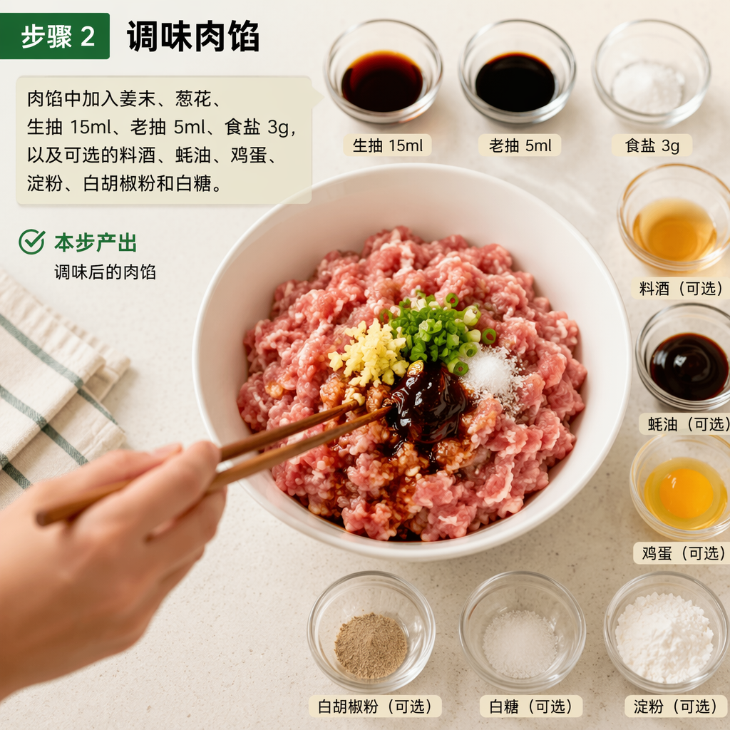 Step 2: Season the Meat Filling