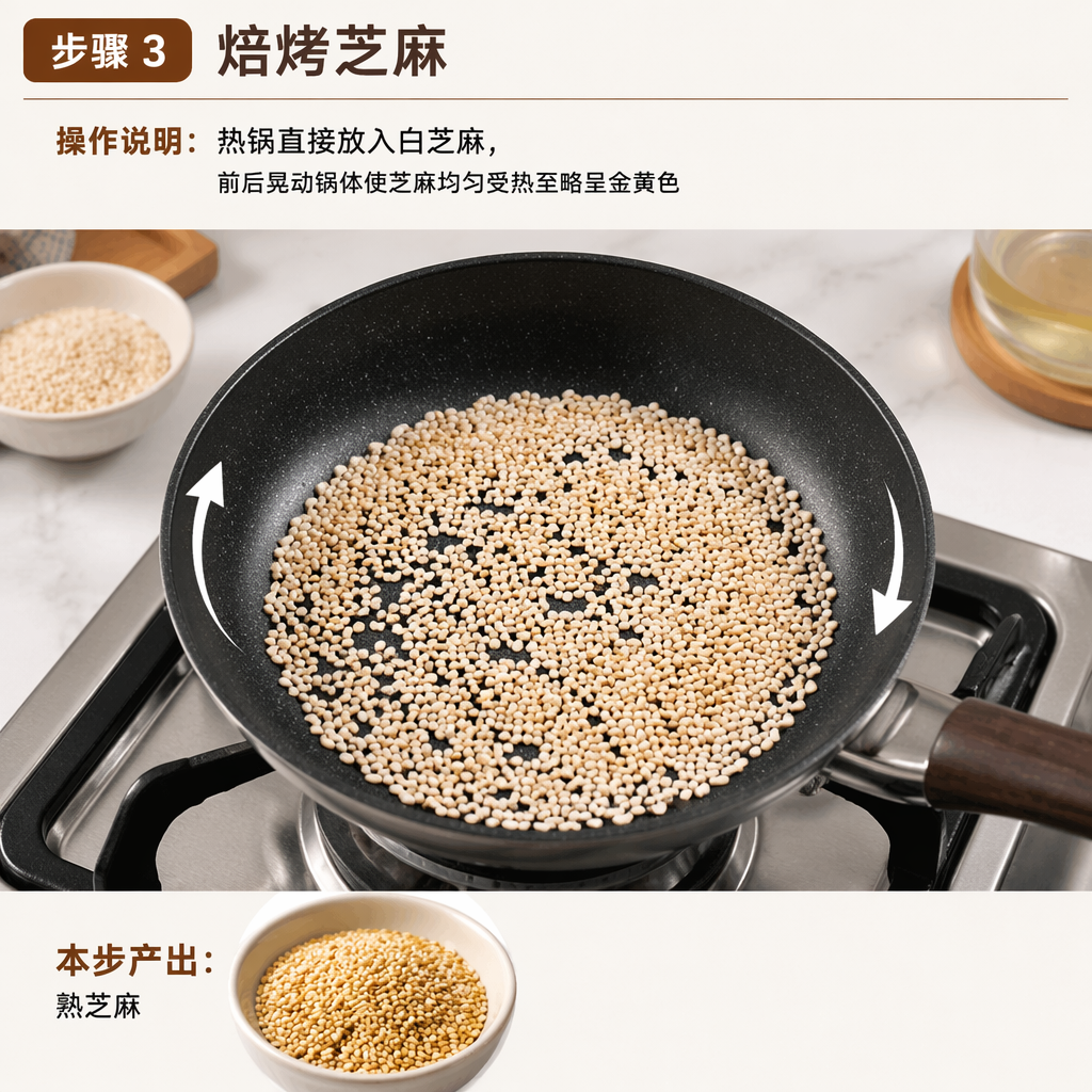 Step 3: Toast the Sesame Seeds