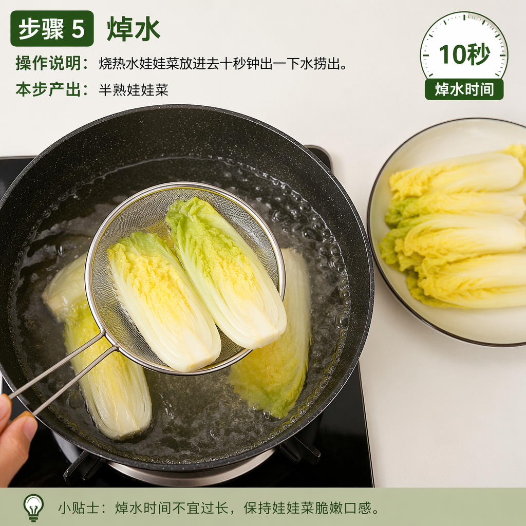 Step 5: Blanch