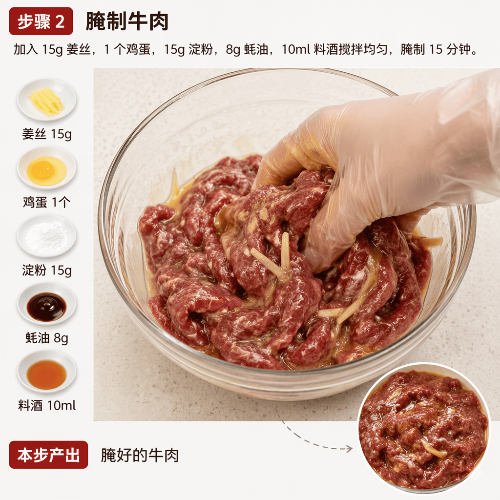 Step 2: Marinate the Beef