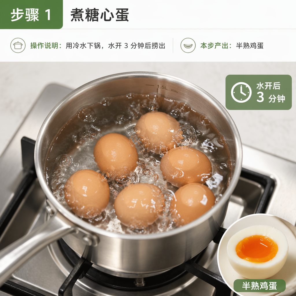 Step 1: Boil Soft-Boiled Eggs