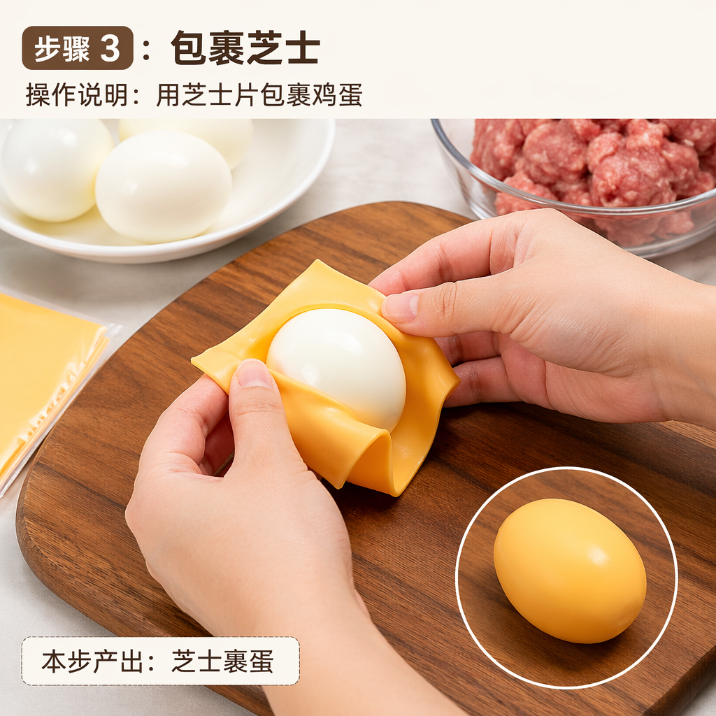 Step 3: Wrap in Cheese