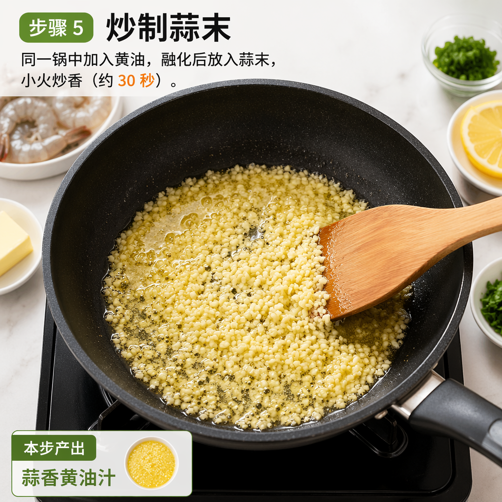 Step 5: Sauté the Garlic