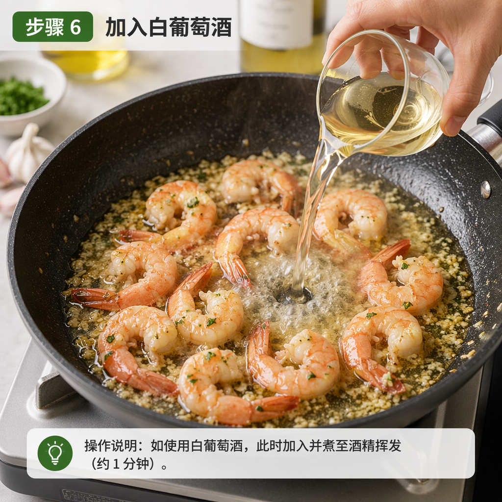 Step 6: Add White Wine