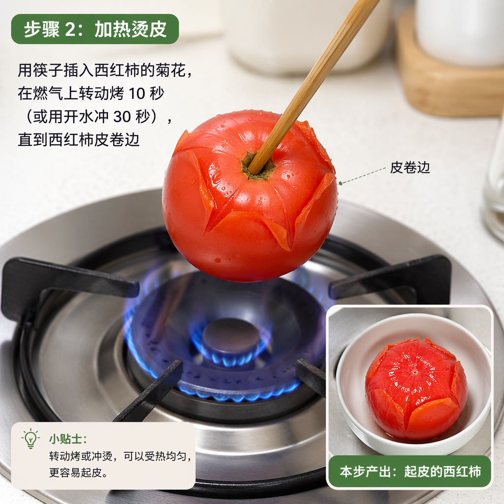 Step 2: Heat to Loosen the Skin