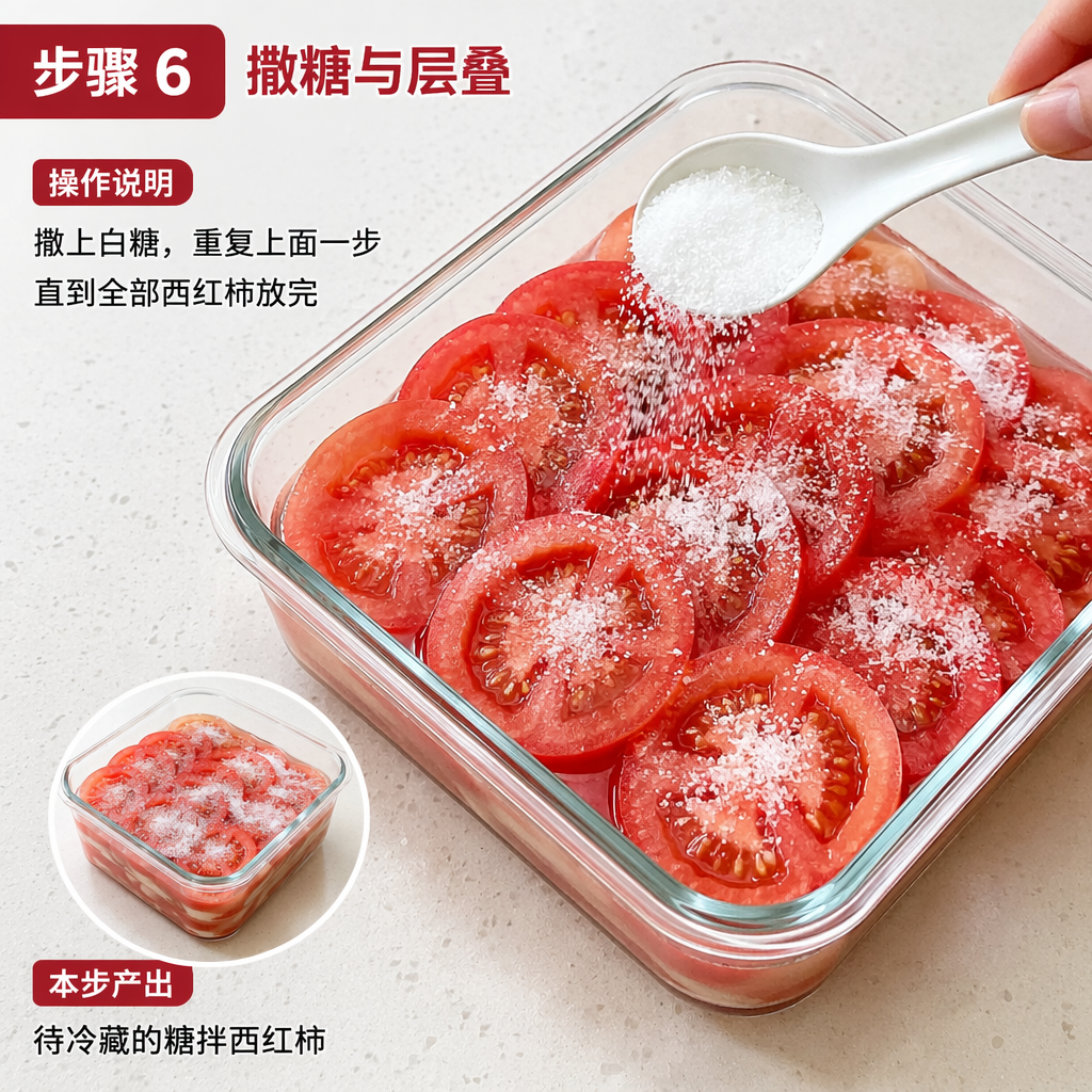 Step 6: Sprinkle Sugar and Layer