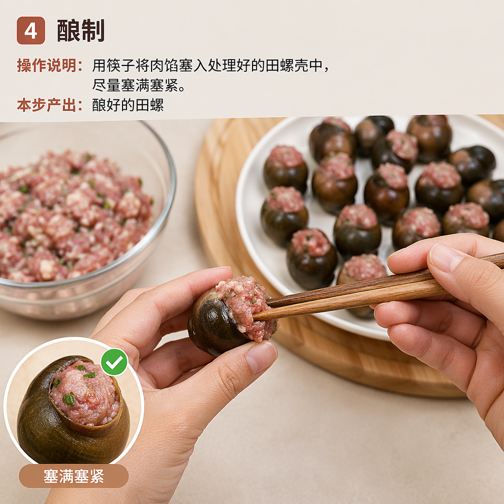 Step 4: Stuff the Snails