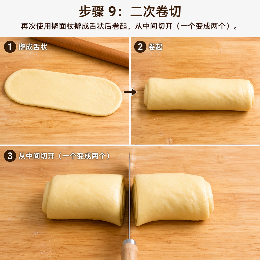 Step 9: Second Roll and Cut