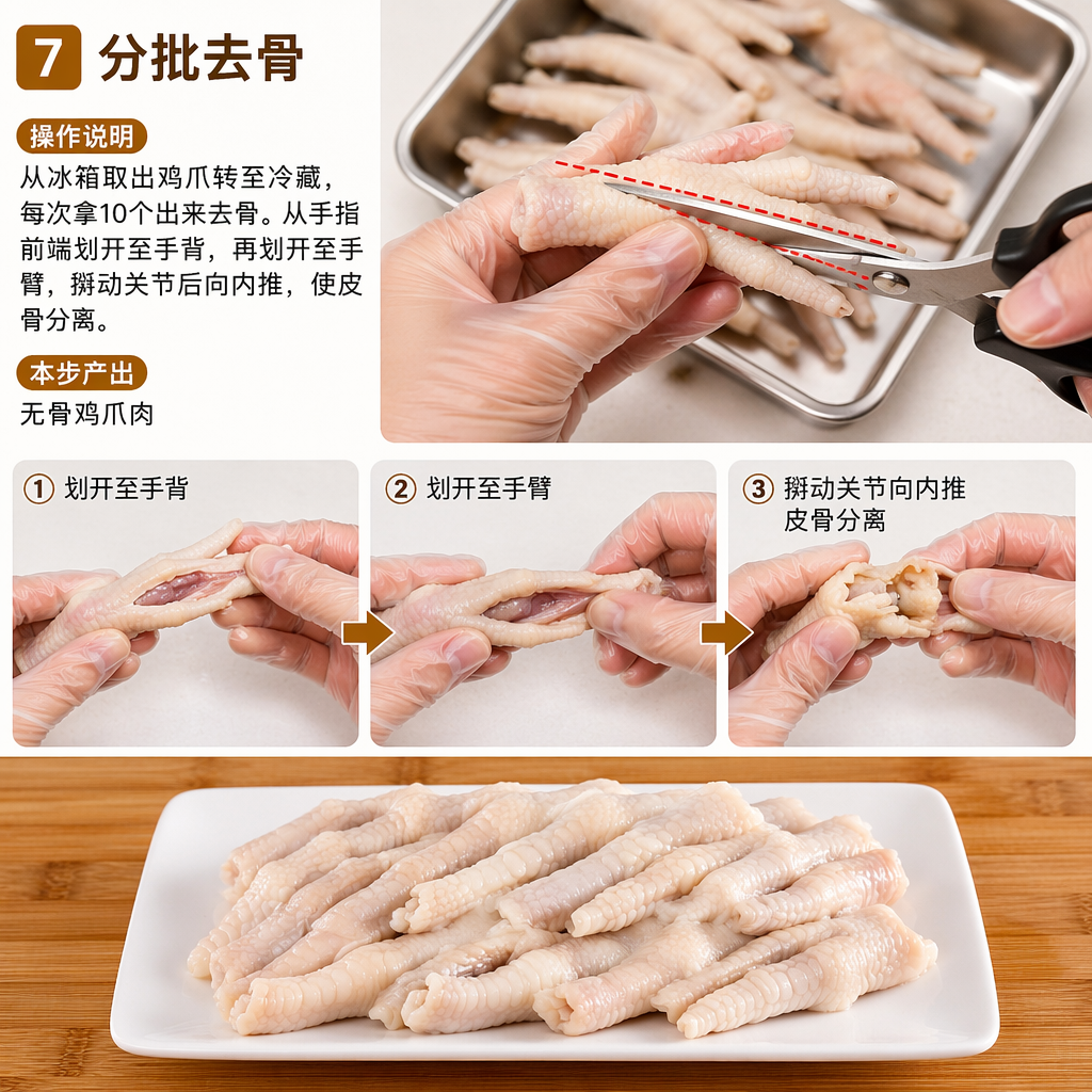 Step 7: Debone in Batches