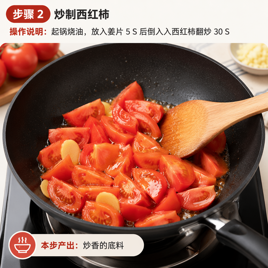 Step 2: Stir-Fry the Tomatoes