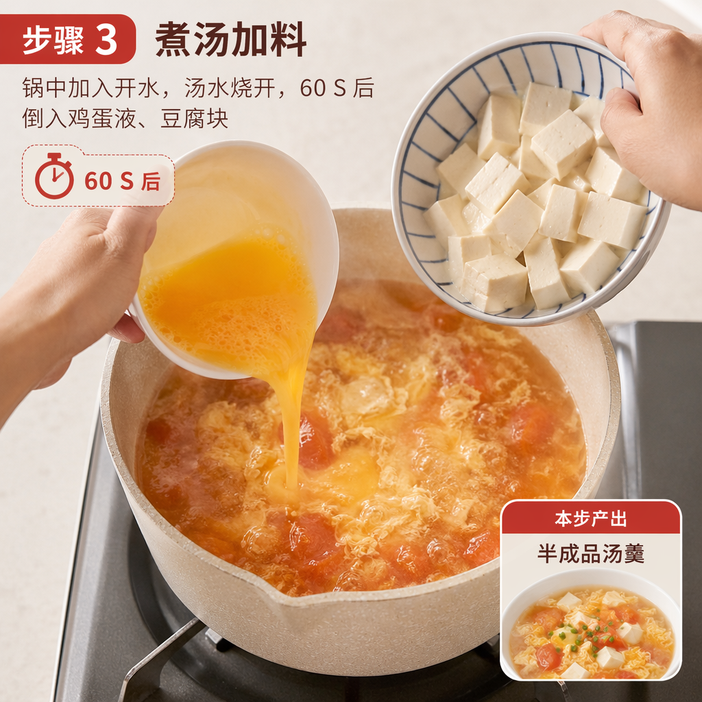 Step 3: Simmer the Soup and Add Ingredients