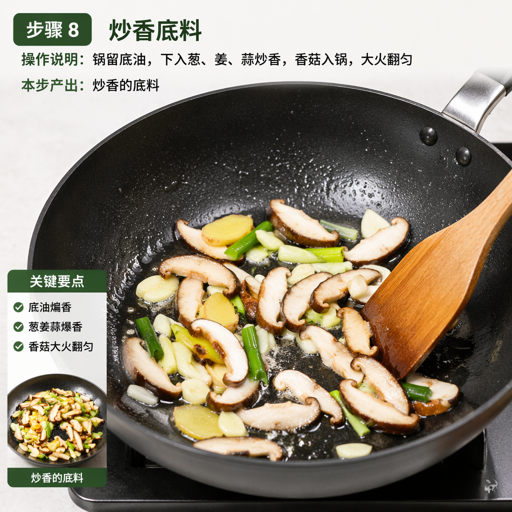 Step 8: Sauté the Aromatics