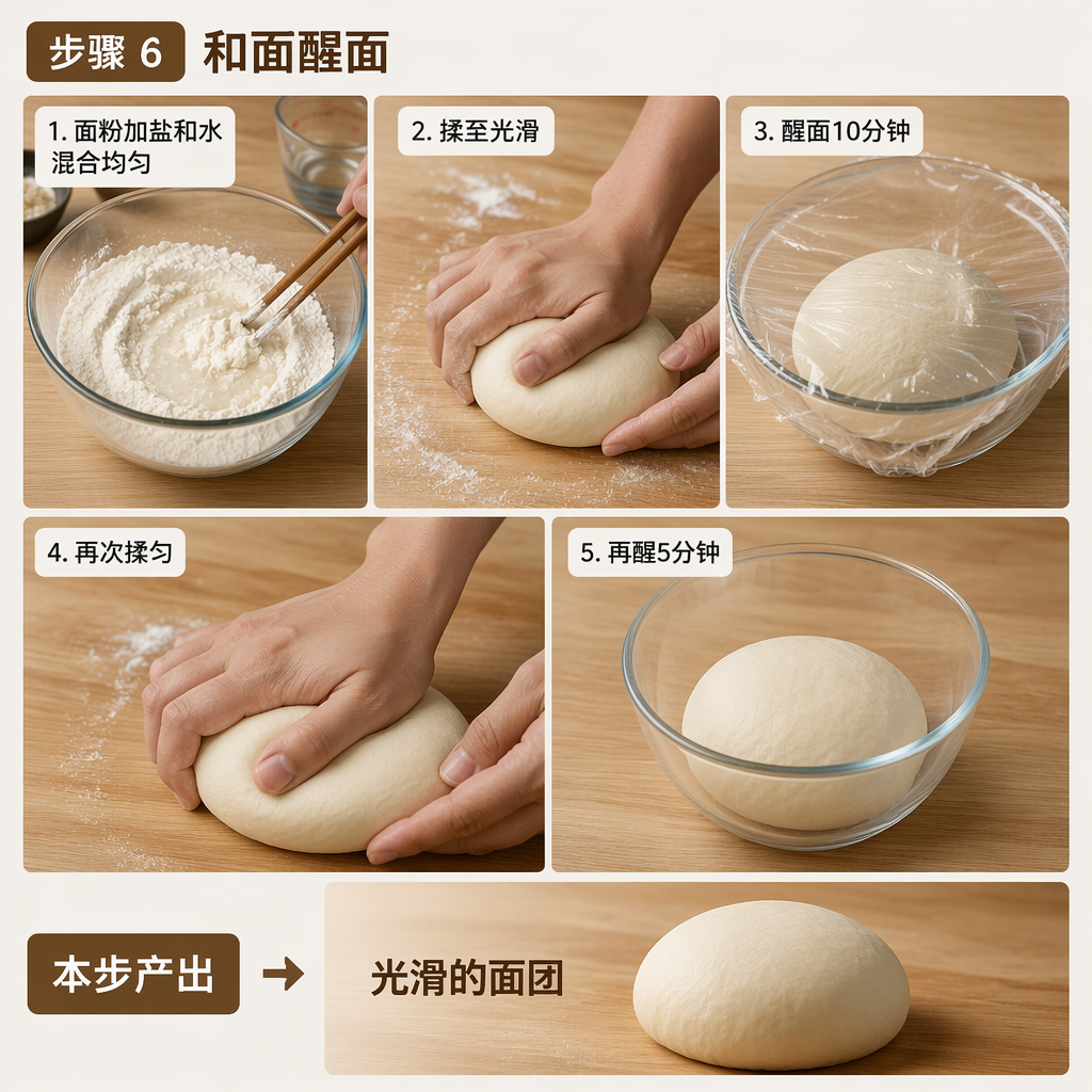 Step 6: Mix and Rest the Dough