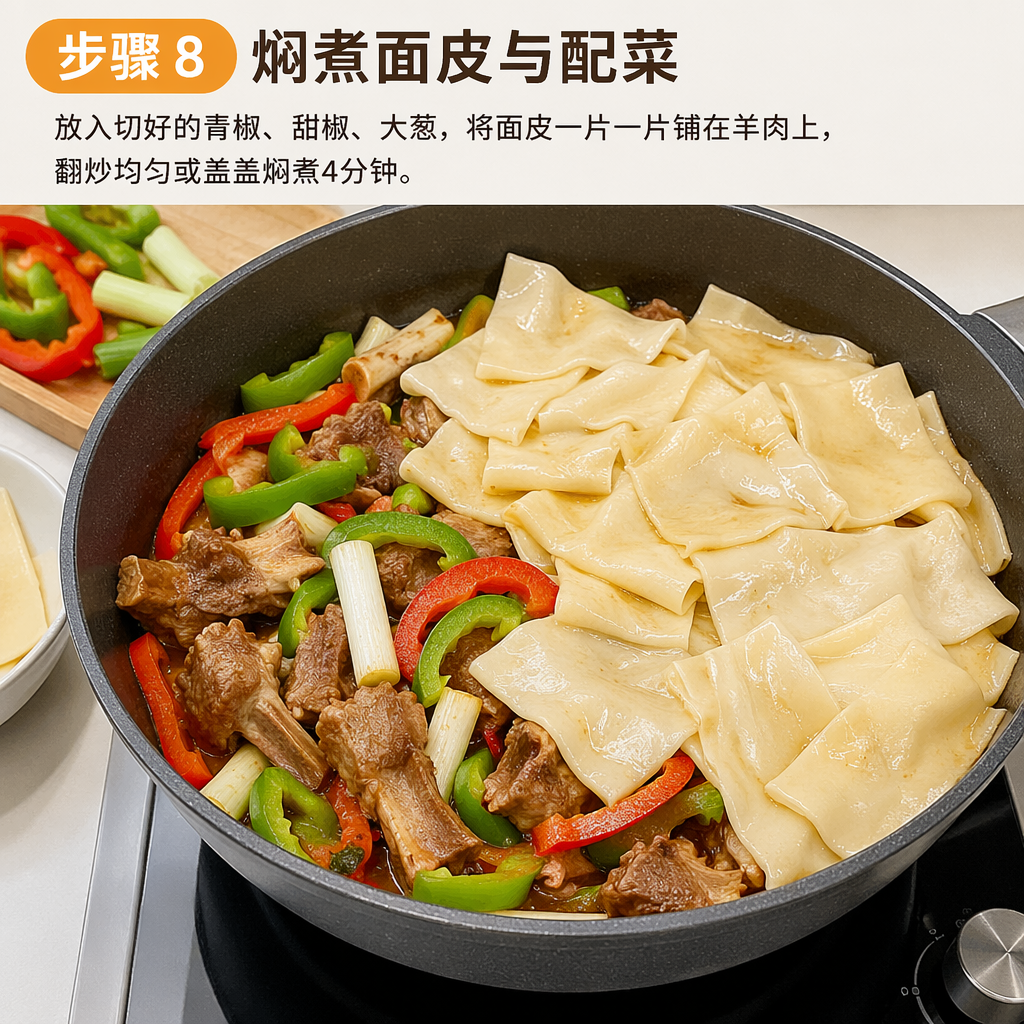 Step 8: Steam the Noodles with Vegetables