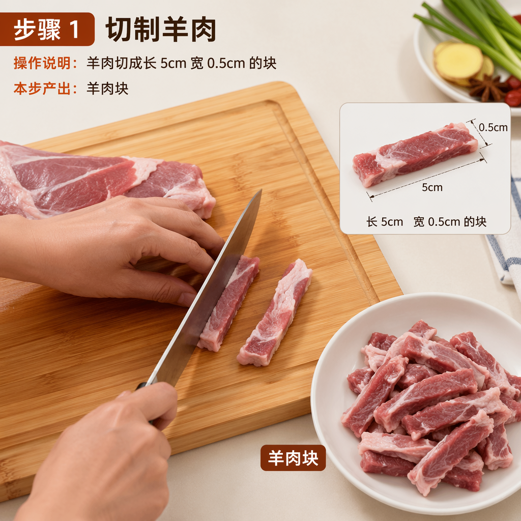 Step 1: Cut the Lamb