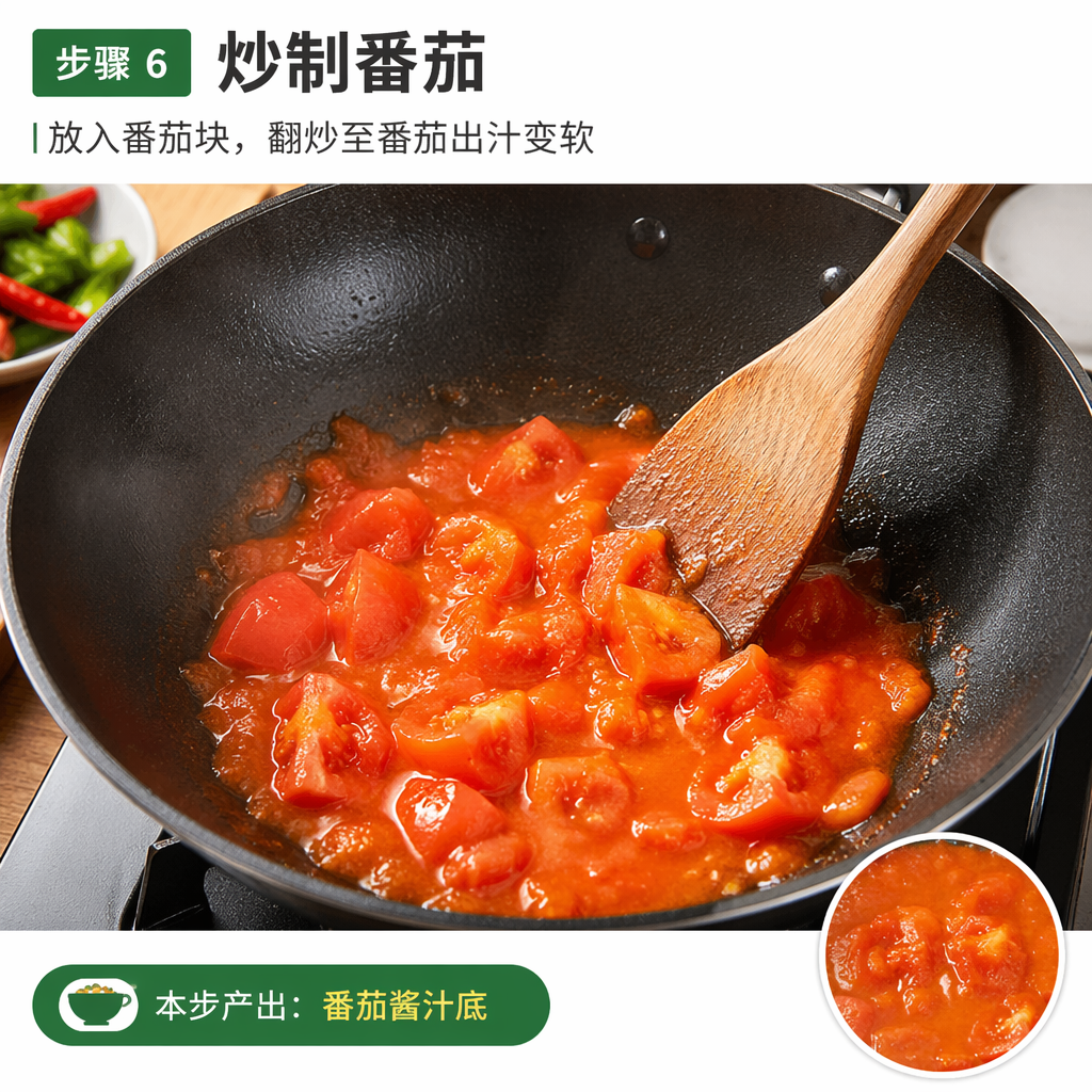Step 6: Stir-fry the Tomato