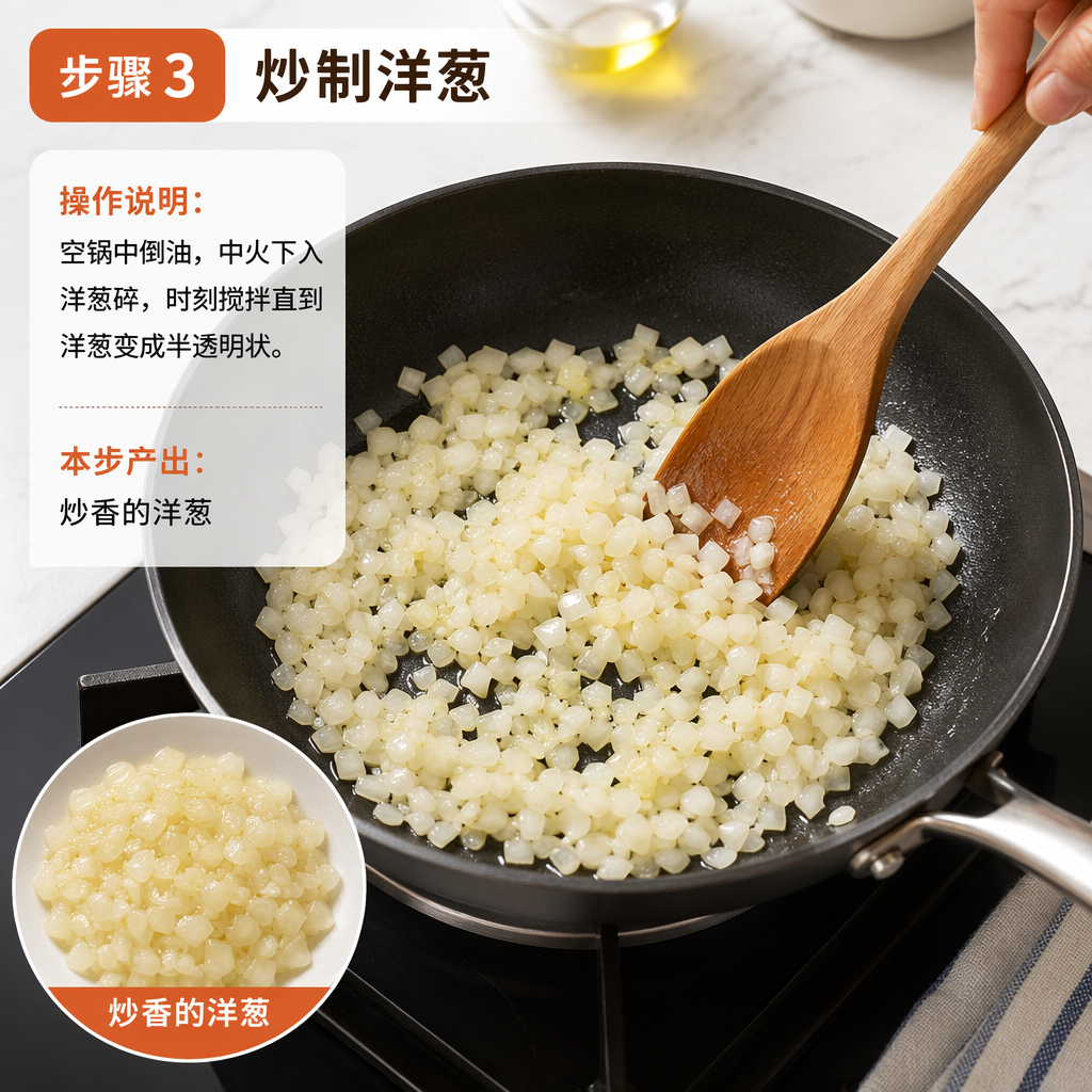 Step 3: Sauté the Onion