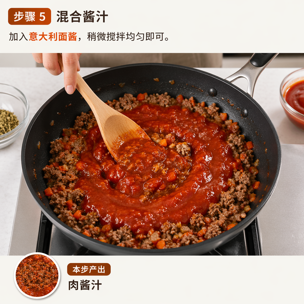 Step 5: Mix in the Sauce