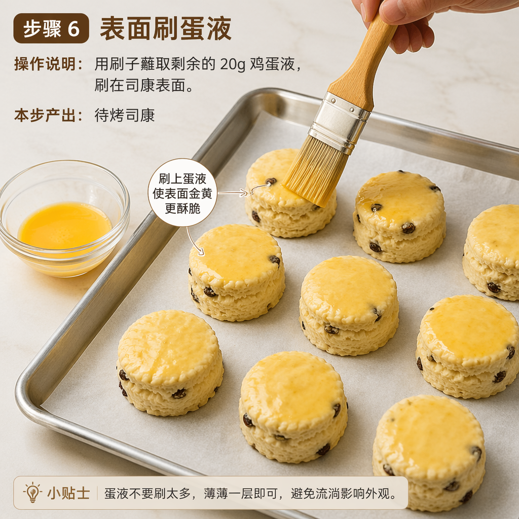 Step 6: Brush the Surface with Egg Wash