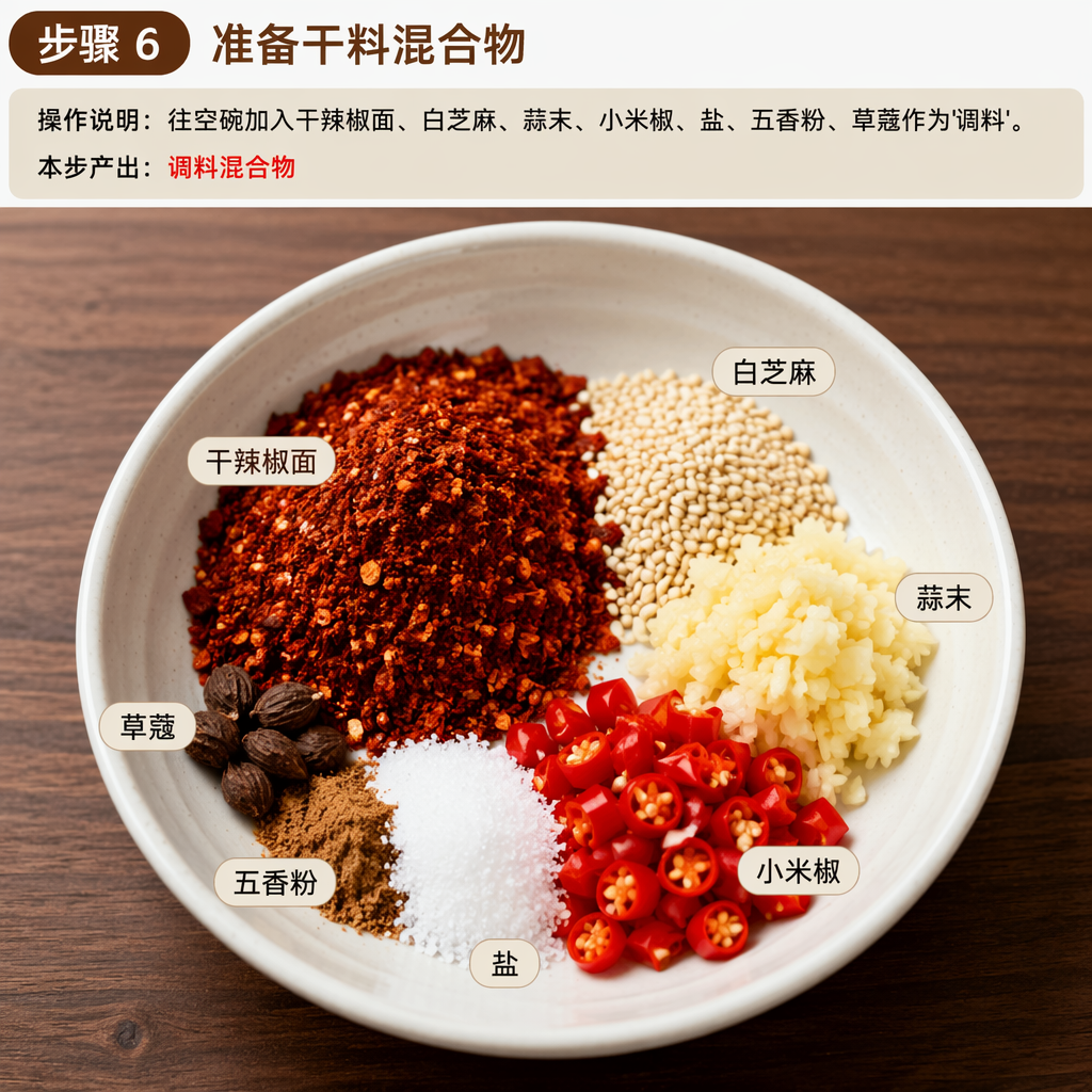 Step 6: Prepare the Dry Ingredient Mixture