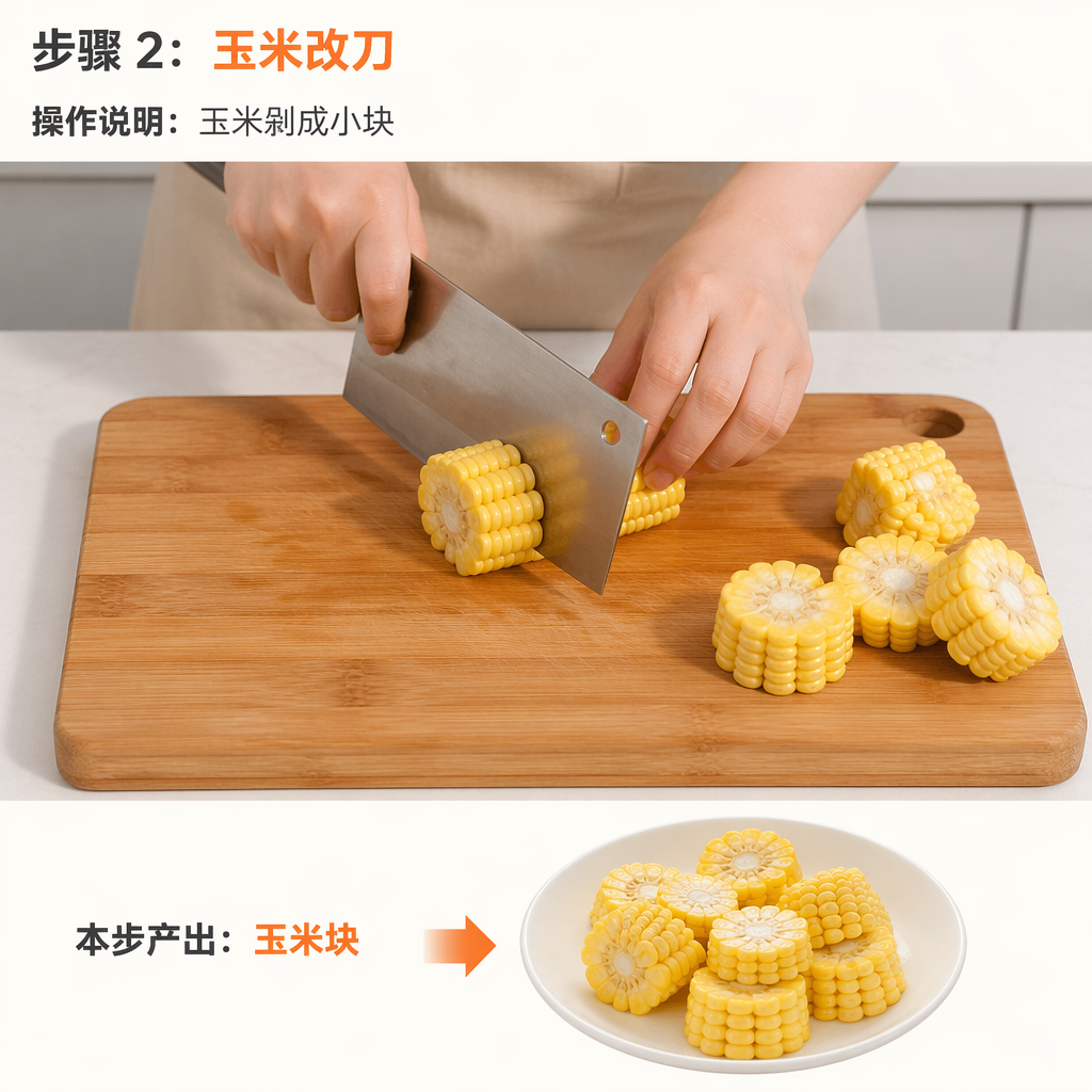 Step 2: Cut the Corn