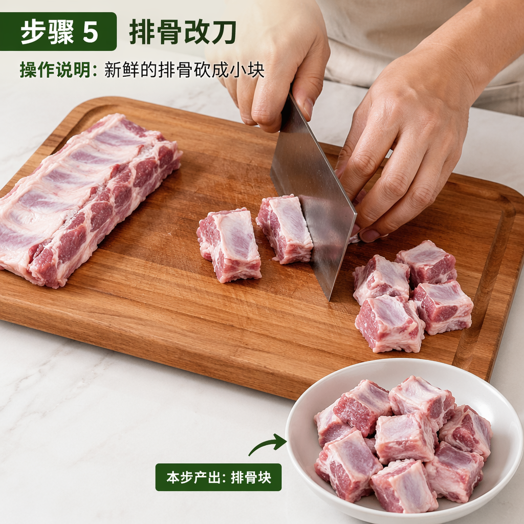 Step 5: Cut the Pork Ribs