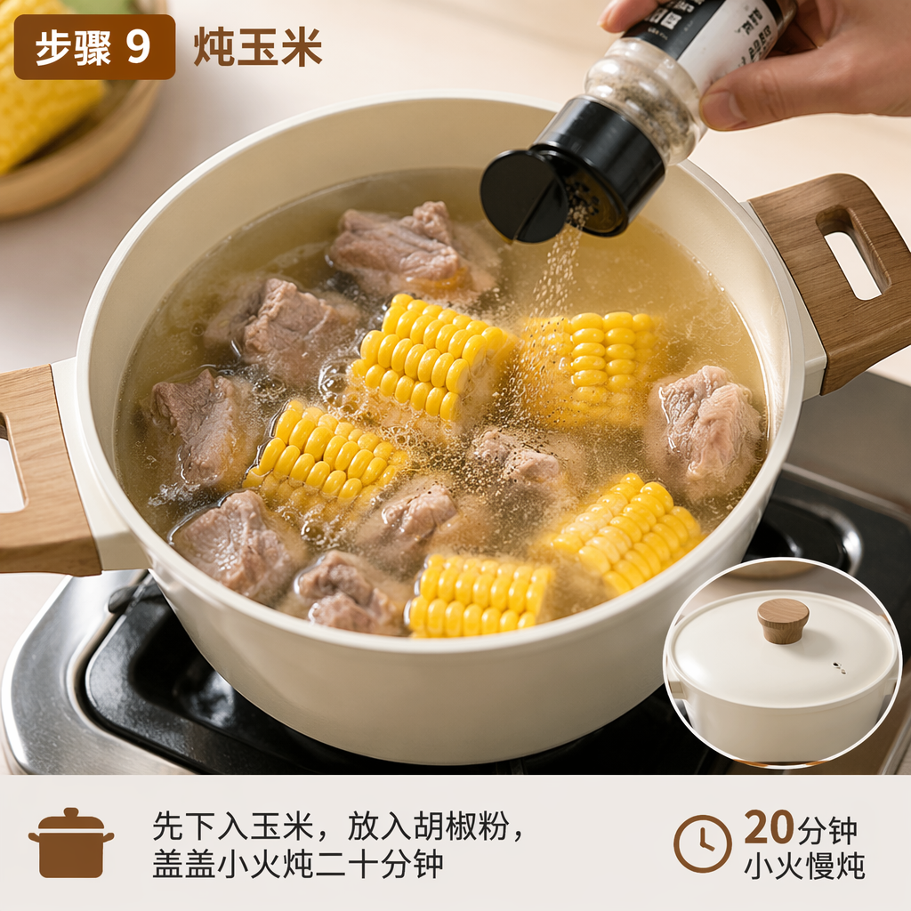 Step 9: Simmer the Corn