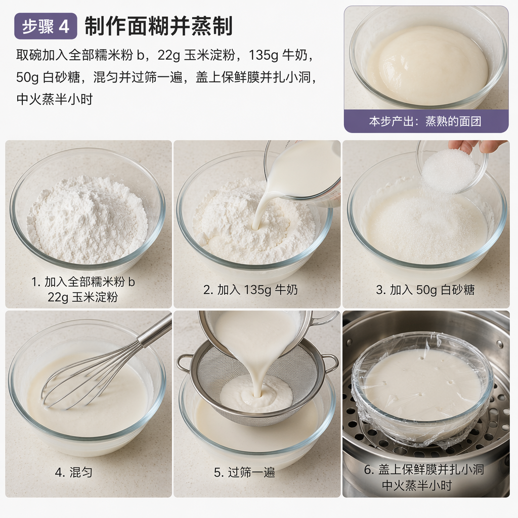 Step 4: Make the Dough and Steam