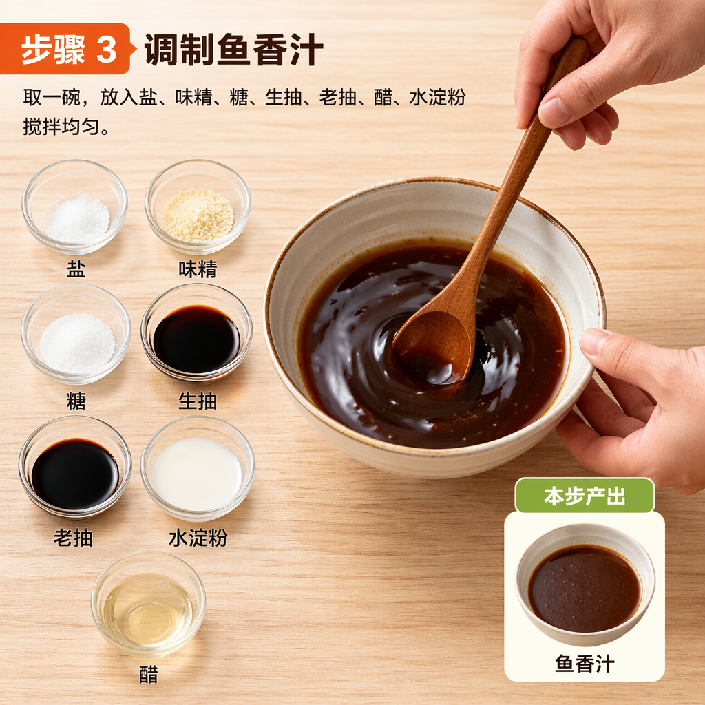 Step 3: Mix the Fish-Fragrant Sauce