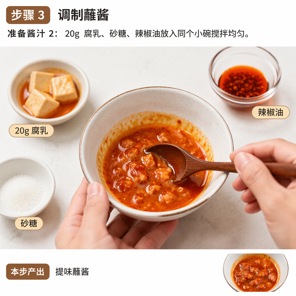 Step 3: Prepare the Dipping Sauce