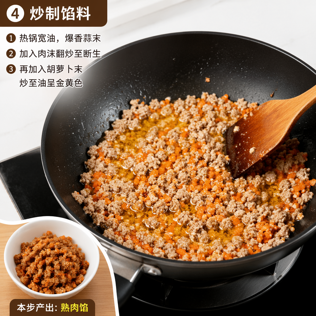 Step 4: Stir-Fry the Filling