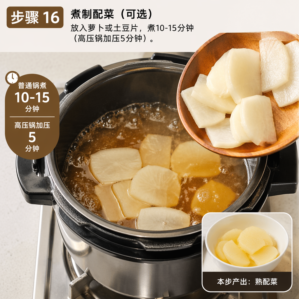 Step 16: Cook the Side Vegetables (Optional)