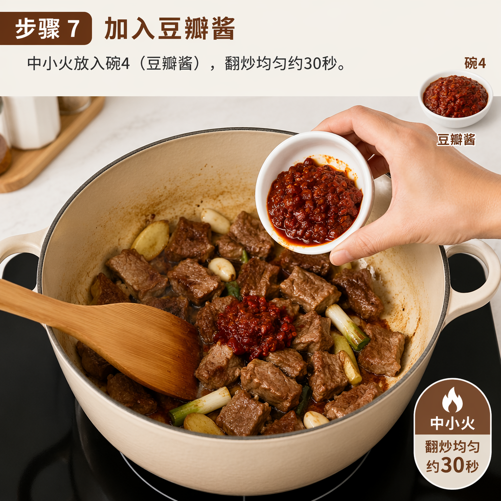 Step 7: Add the Doubanjiang