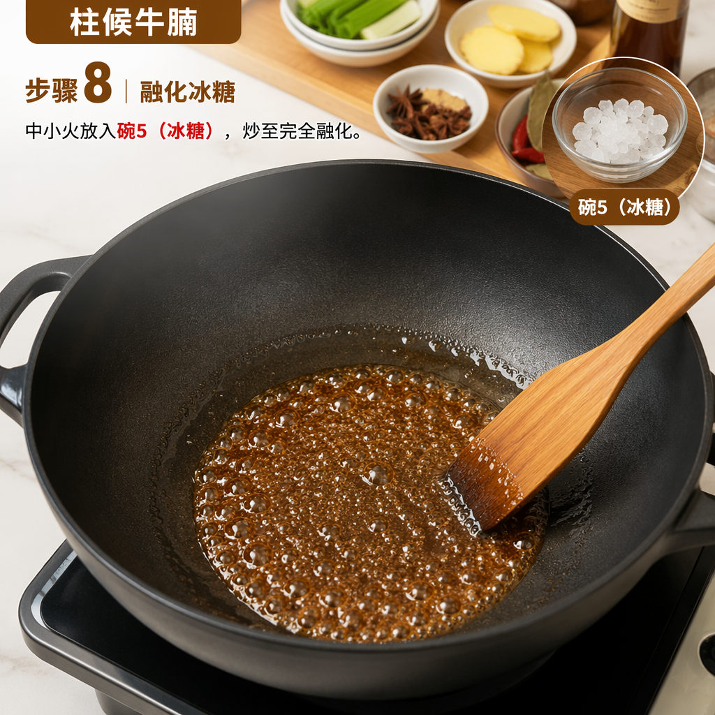 Step 8: Melt the Rock Sugar