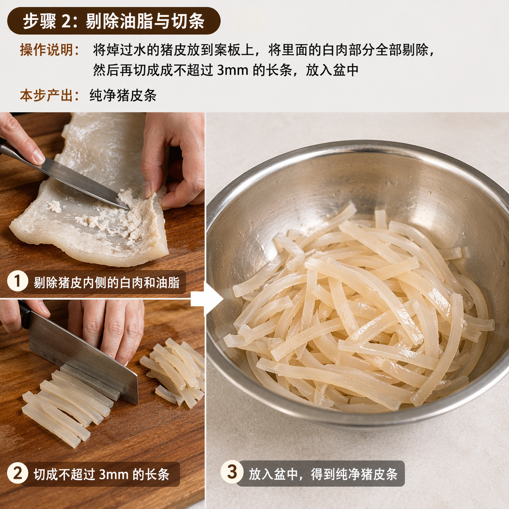 Step 2: Remove Fat and Cut into Strips