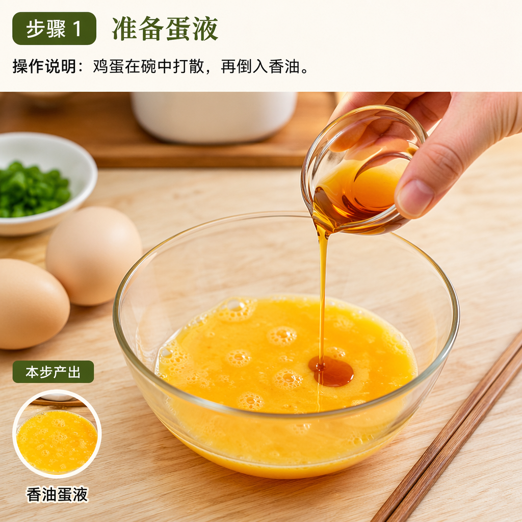 Step 1: Prepare the Egg Mixture