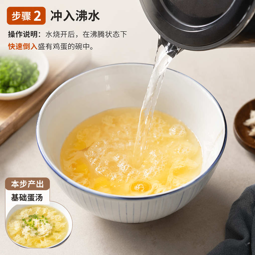 Step 2: Pour in Boiling Water