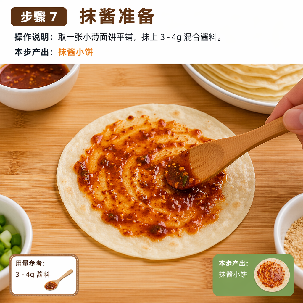 Step 7: Spread the sauce