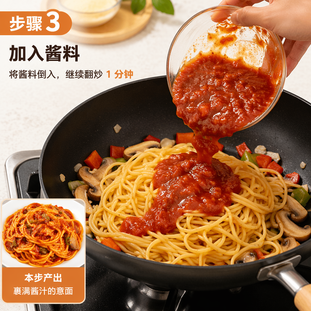 Step 3: Add the Sauce