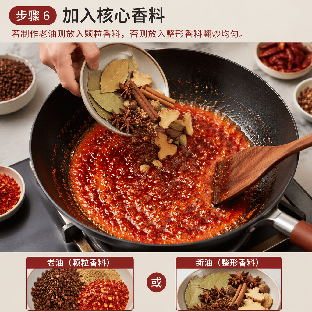 Step 6: Add the Core Spices