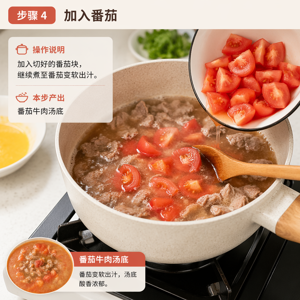 Step 4: Add the Tomatoes