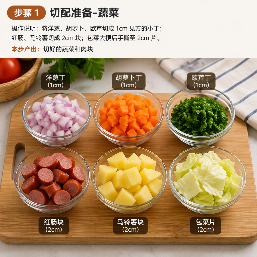 Step 1: Prep – Vegetables