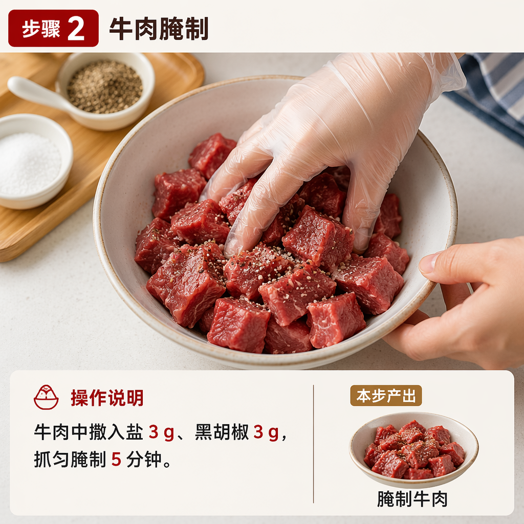 Step 2: Marinate the Beef