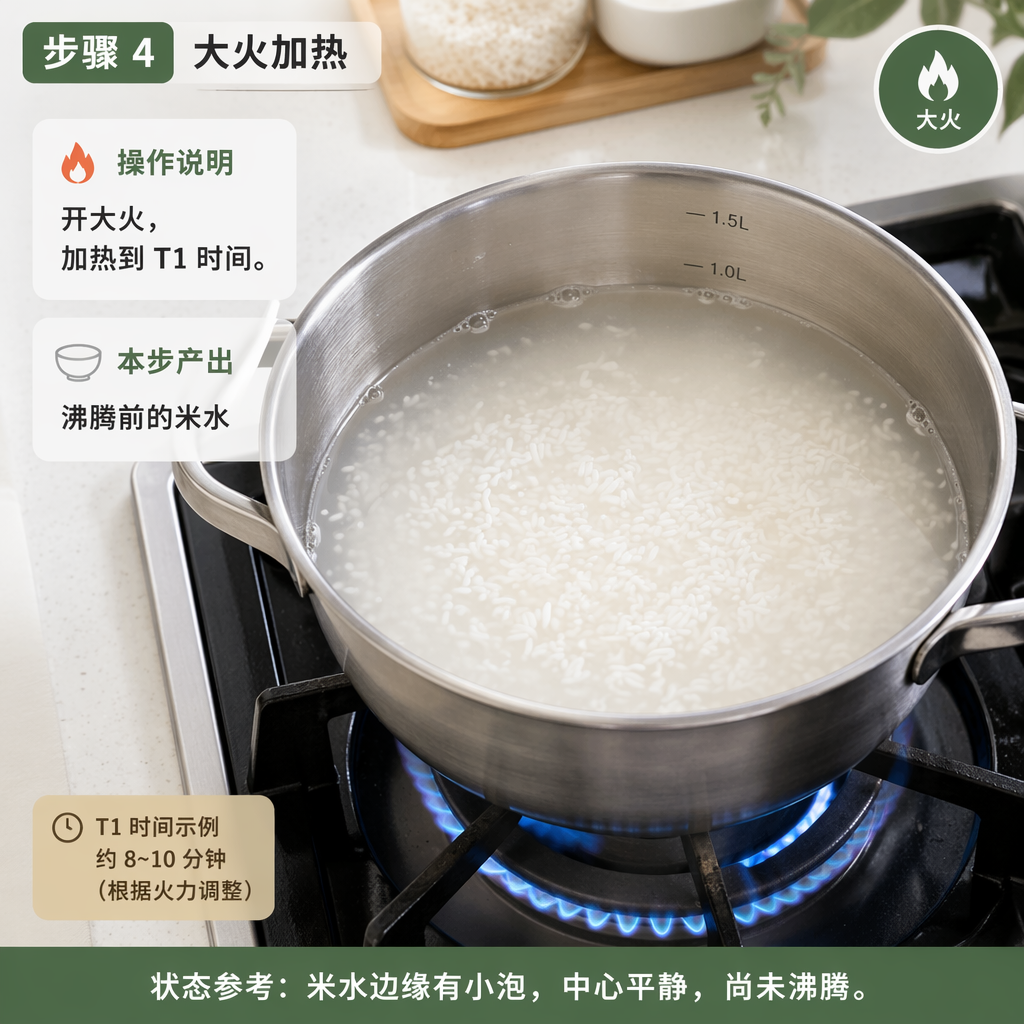 Step 4: Heat on High